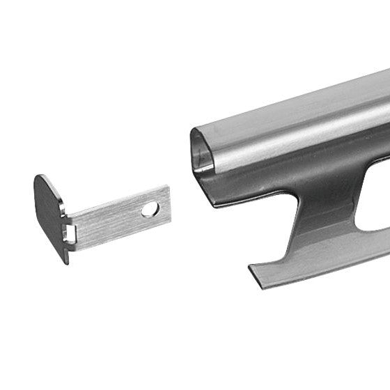 Buet endeprop børstet rustfri stål 11mm