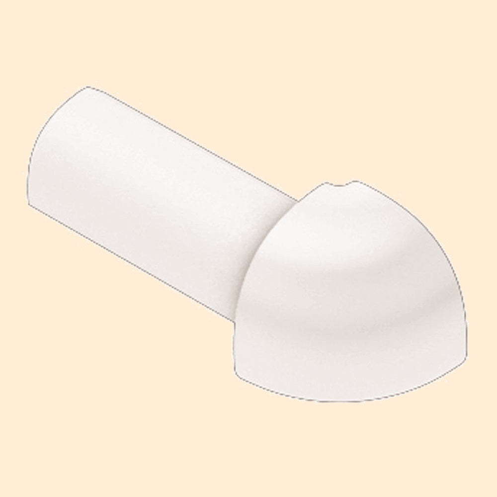 Buet Udv hjørne 90 gr hvid mat 10mm