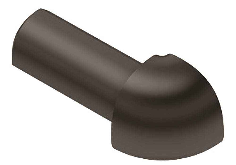 Buet udv hjørne 90gr Sort mat 10mm