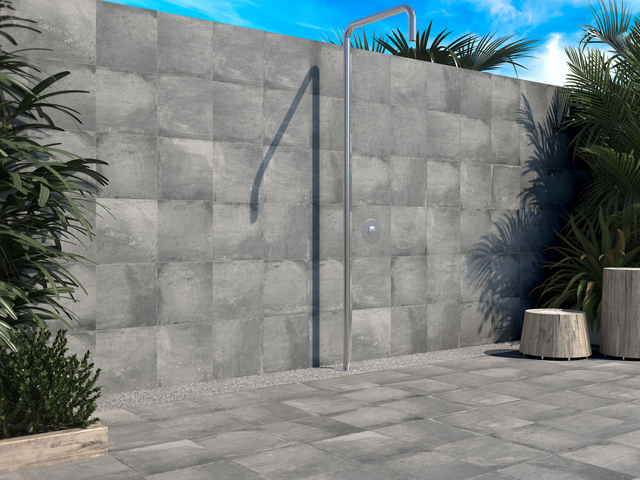 Terracotta 33,3x33,3cm silver