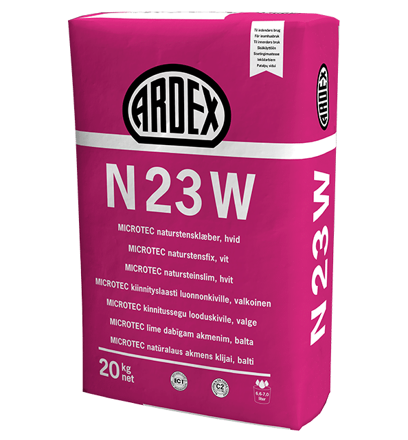 Ardex N23 W Naturstensklæber Hvid 20 kg
