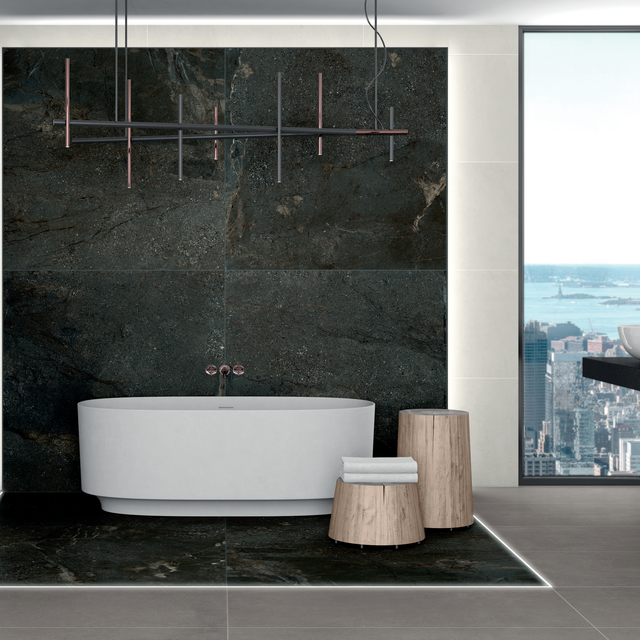 Mainstone black poleret 60x120cm