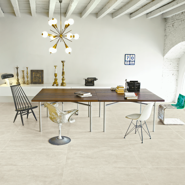 Icon bone white 120x120cm