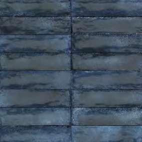 Metallica Brick blue blank 6x24cm