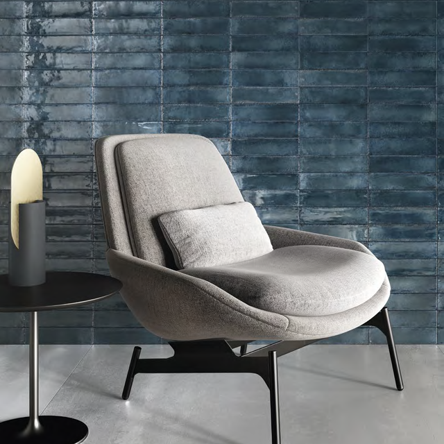 Metallica Brick blue blank 6x24cm