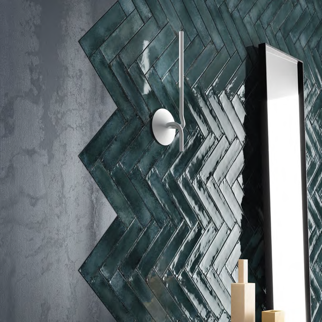 Metallica Brick green blank 6x24cm