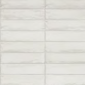 Metallica Brick white blank 6x24cm