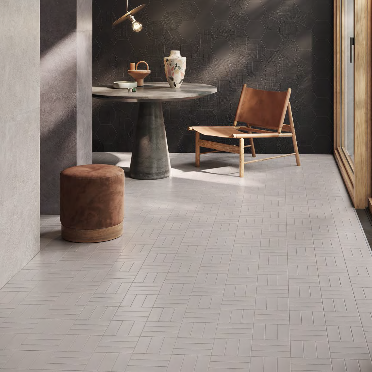 Sixty Brick cenere 5x15cm