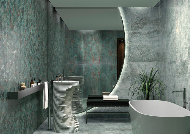 Metal Seagreen 60x60 Semi-Lapp