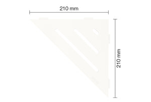 Schlüter Hylde Wave 3 riller trekant hvid