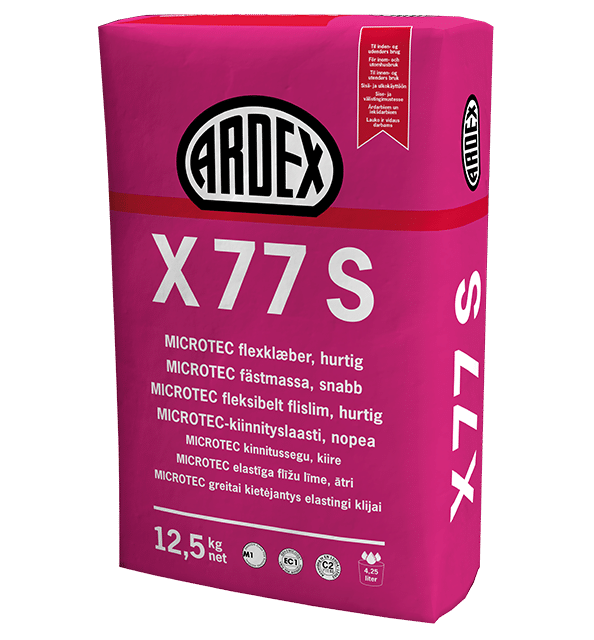 Ardex X77S Microtec fliseklæber hurtig 12,5 kg